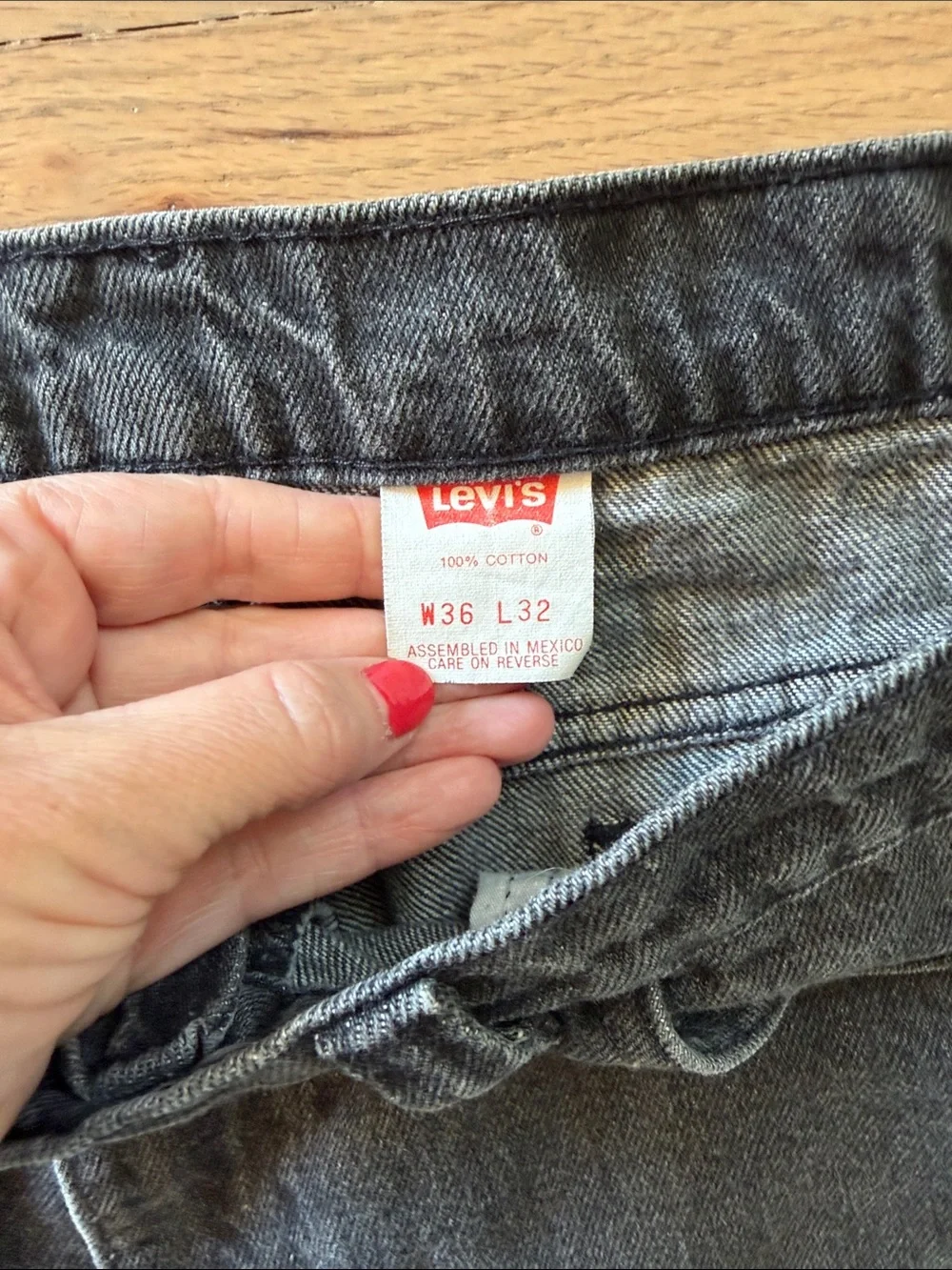 Levi’s 569 Loose Straight Black Jeans Men’s 36x32 100% Cotton